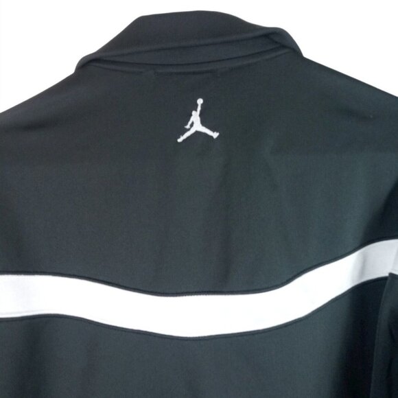 Nike Mens Jordan Warm-Up Starter Jacket Medium Gray St Louis Patch Logo Pockets - Picture 6 of 8